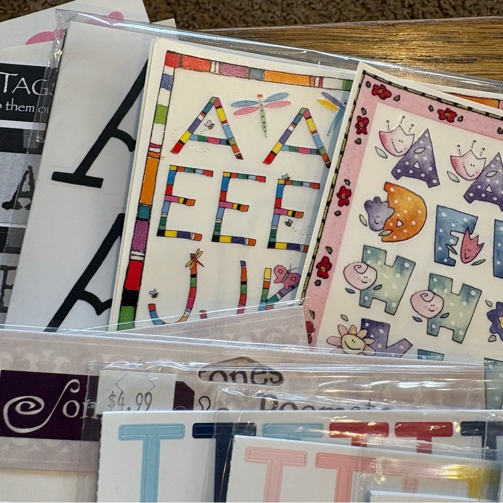 Bundle Scrapbook Alphabet A B C Crafting - Picture 11 of 12